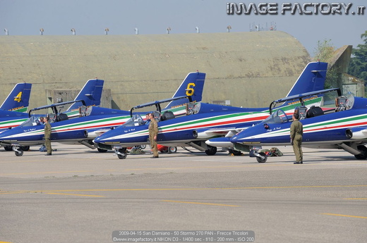 2009-04-15 San Damiano - 50 Stormo 270 PAN - Frecce Tricolori
